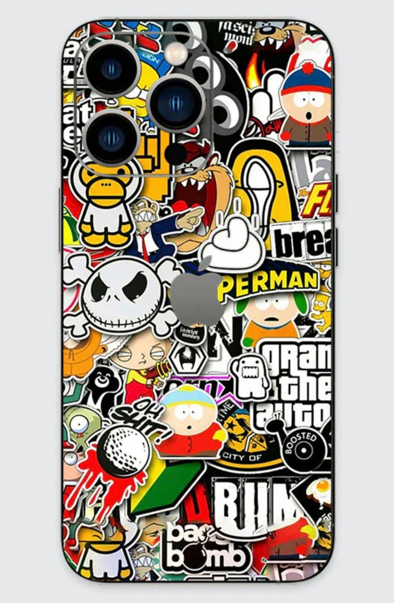 3D BACK SHEETS PHONE SKIN - Basra Mobile Center
