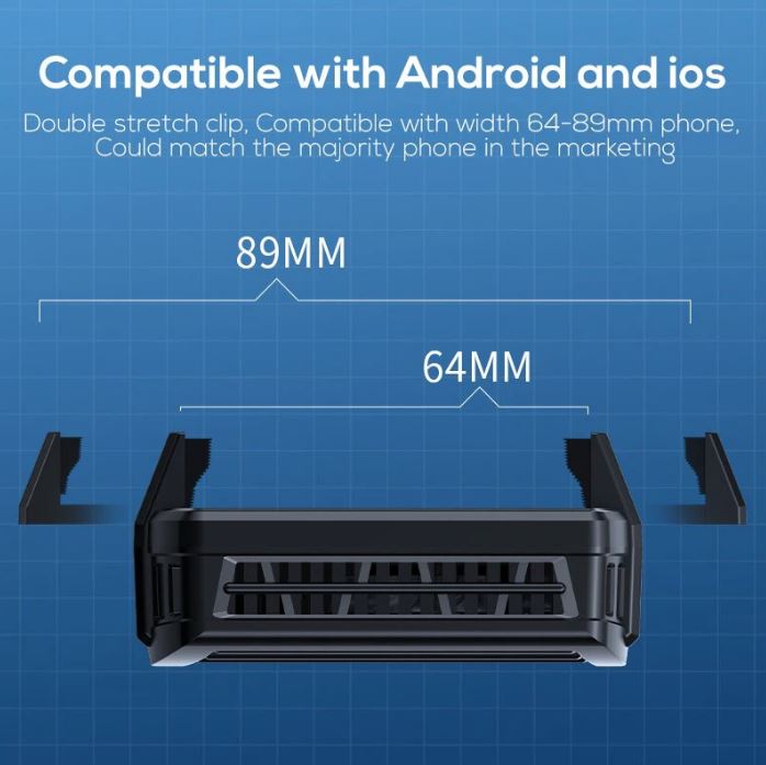 MEMO DL10 Phone Radiator Phone Cooling Fan Case Cold Wind Handle Fan