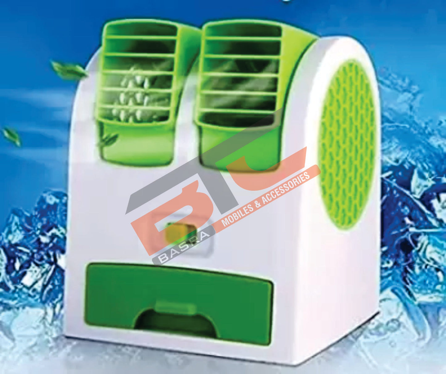 RG7 Mini fan Cool Cool VMS-F001 USB Air Cooler (Green, Blue, Black)