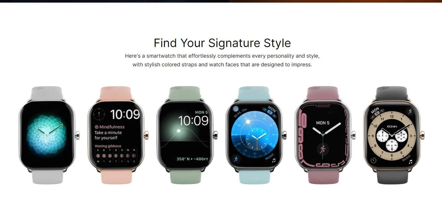 RONIN R06 AMOLED SMART WATCH - Basra Mobile Center