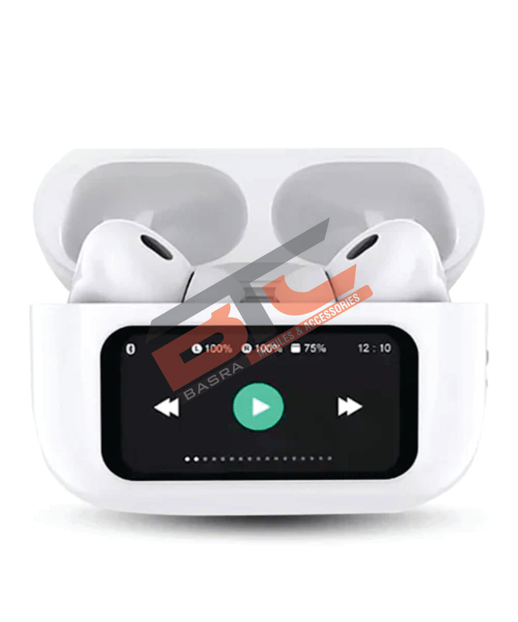 Airpods Pro With Digital Display - ANC And Transparency- High Quality Sound - Touch Volume Control - Digital Screen - Smooth Display