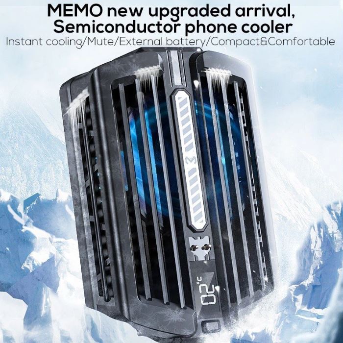 MEMO DL10 Phone Radiator Phone Cooling Fan Case Cold Wind Handle Fan