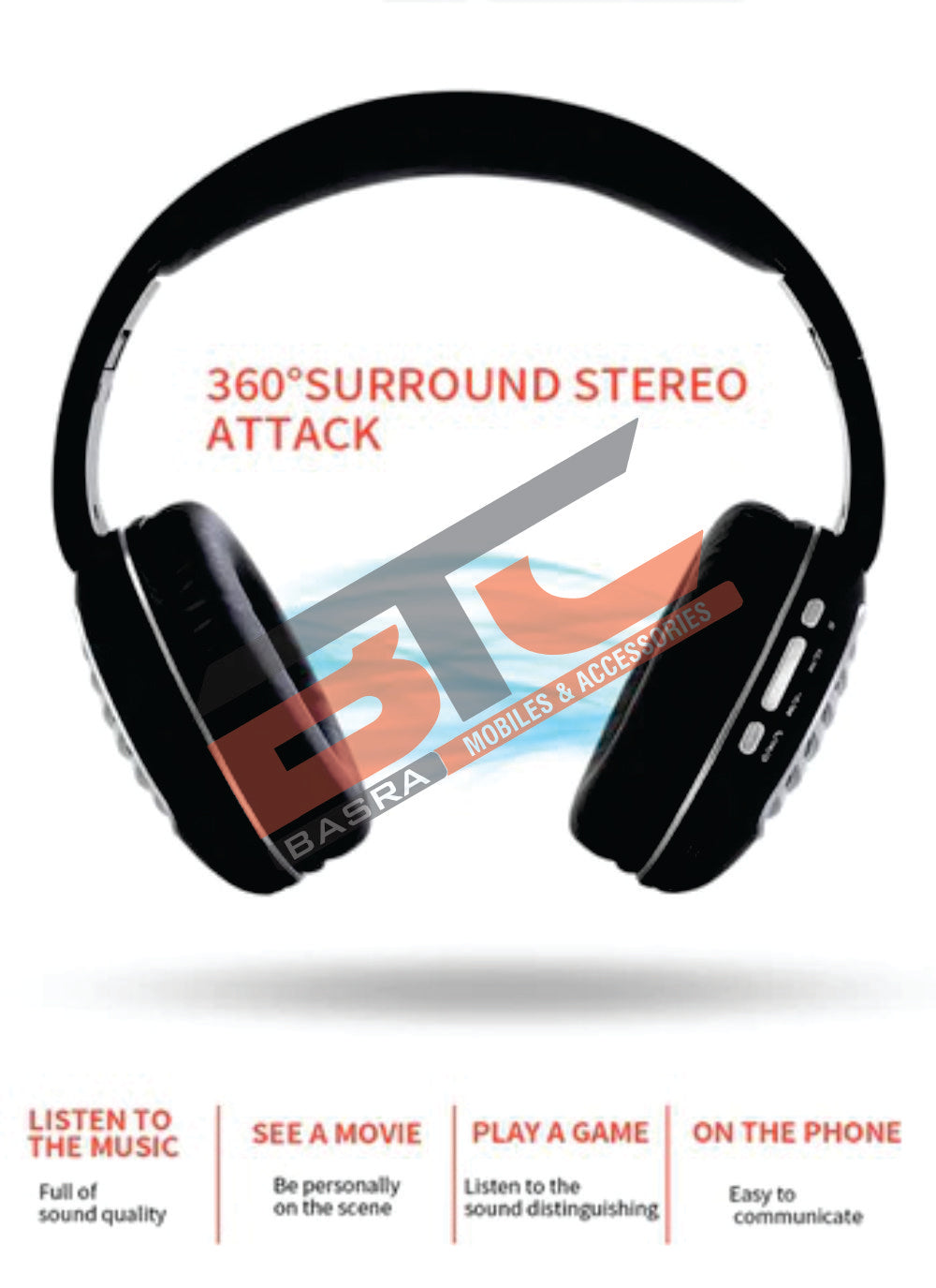 FASTER S4 HD Solo Wireless Stereo Headphones