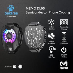 MEMO Phone Radiator Phone Cooling Fan Case Cold Wind Handle Fan DL05