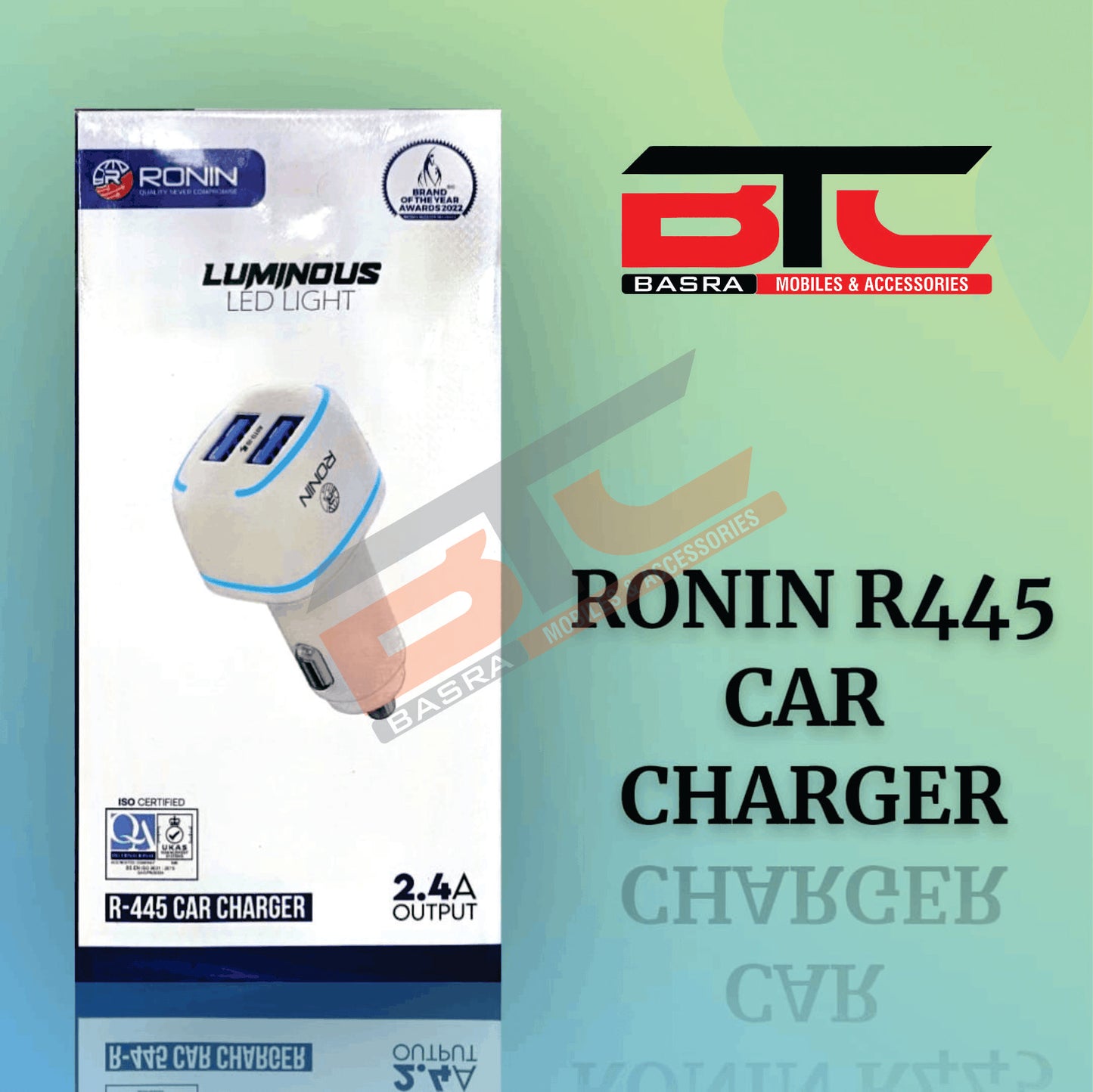 RONIN R445 CAR CHARGER 2.4A