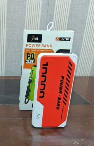 JCell power bank J-118 10000 mAh_Original J cell power bank 4 in 1 portable charger for all devices