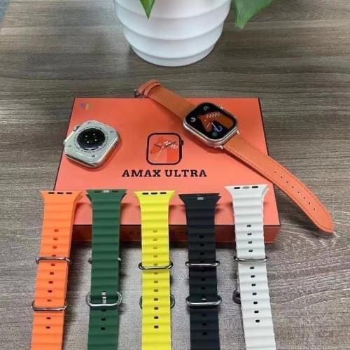 Amax Ultra 49mm Smart Watch With Two Straps - Basra Mobile Center