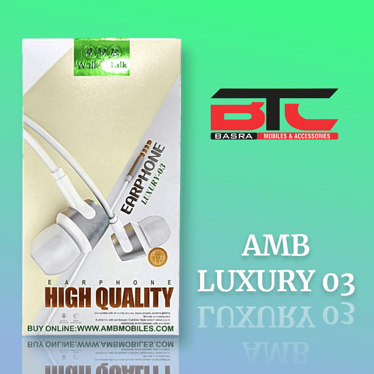 AMB LUXURY 03 HANDSFREE PREMIUM QUALITY - Basra Mobile Center