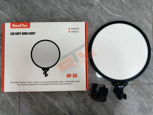 NeePho NP-36 LED Soft Ring Light with Stand