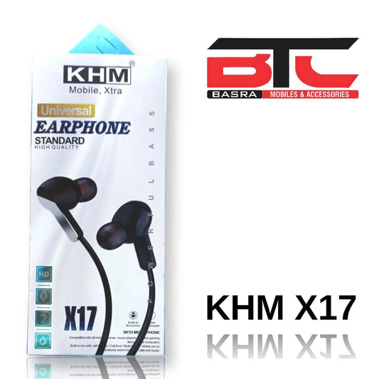 KHM X17 HANDSFREE 3.5MM - Basra Mobile Center