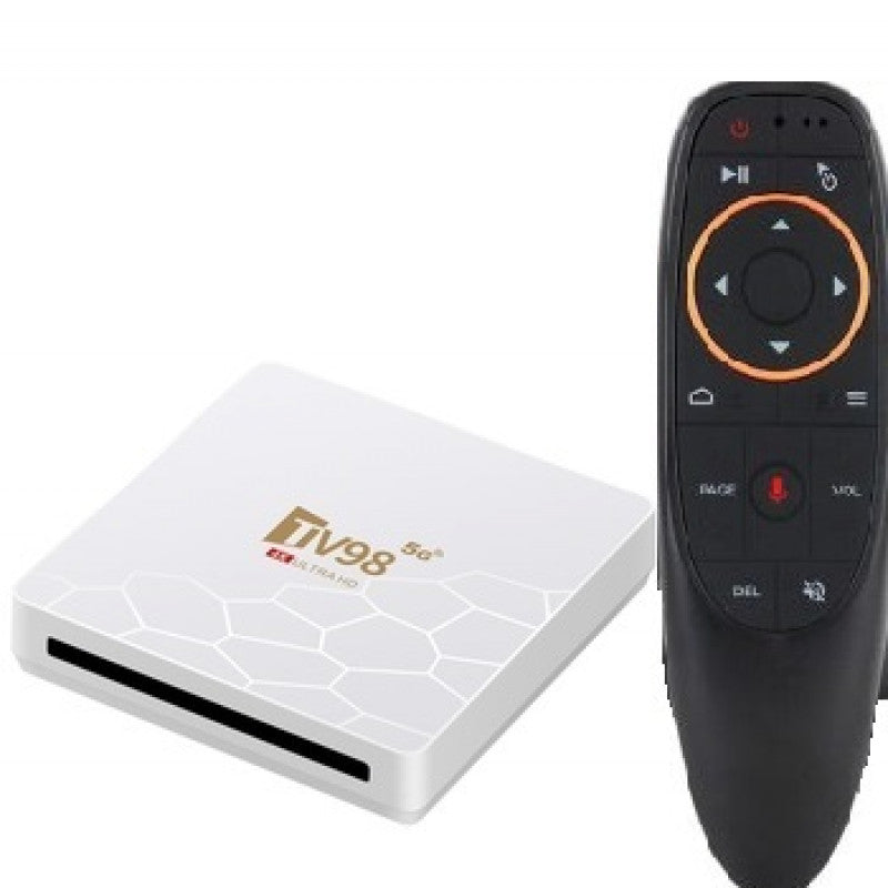 TV98 4K HDR 4Gb 64gb Android 12 Smart TV Box With Voice Control