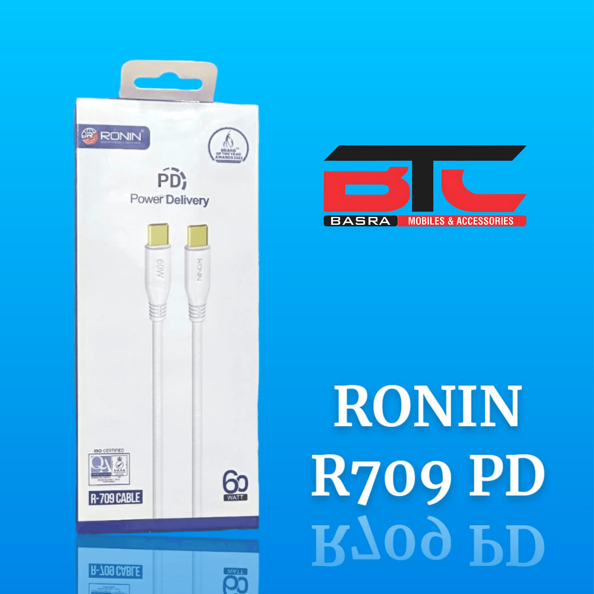 RONIN R709 PD CABLE 60W FAST CHARGE - Basra Mobile Center