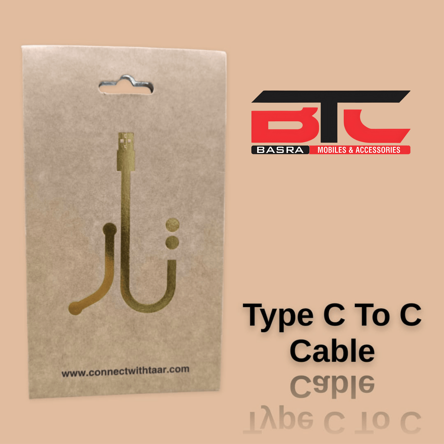 TYPE C TO C CABLE ORIGINAL 3A - Basra Mobile Center