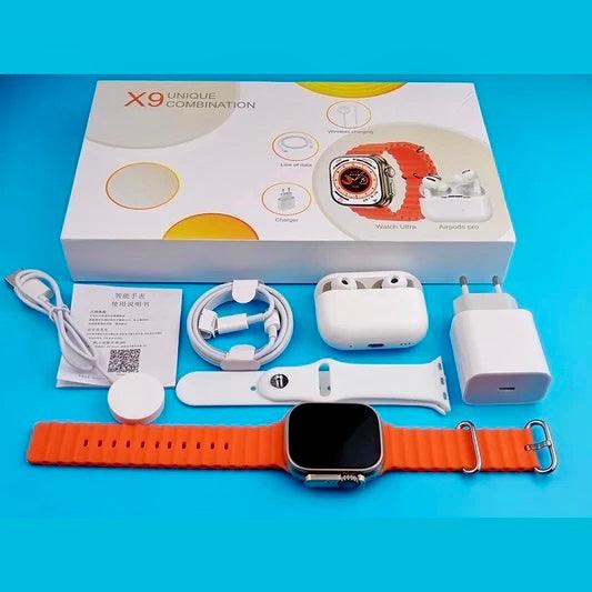 X9 Unique Combination Smart Watch With Airpods Pro 2 - Basra Mobile Center